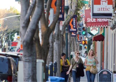 People Walking in Downtown San Mateo