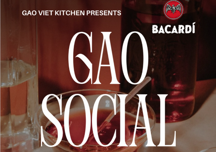 Gao Social header with Bacardi logo in the corner