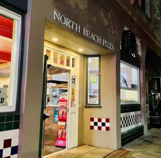 photo of the entrance to North Beach Pizza