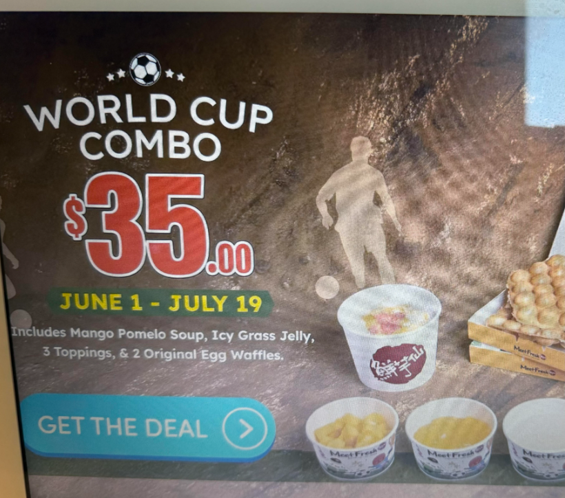 World Cup Combo Deal Flyer.