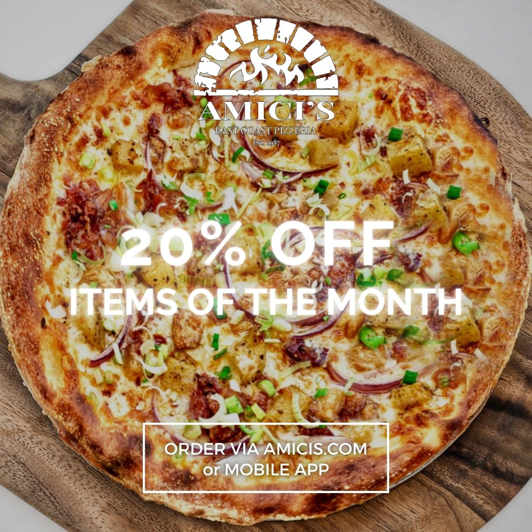 Flyer Showing 20% Off Amici's